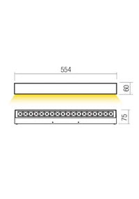 Aplice Aroos LED 21 W 3000 K IP65 Corten 2