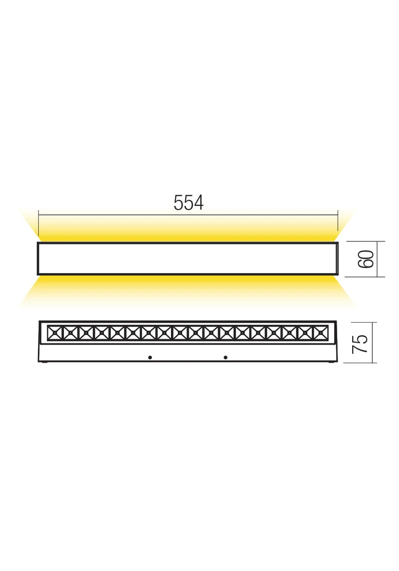 Aplice Aroos LED 41 W 2700 K IP65 Alb Nisipiu 2