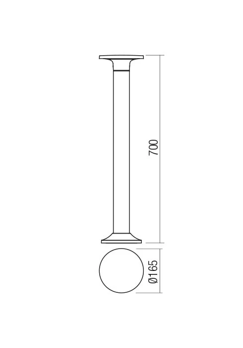 Stâlpișori Aura LED 8 W 3000 K IP65 Gri Închis