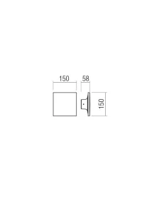 Бра Aura LED 8 W 3000 K IP65 Темно-серый 2