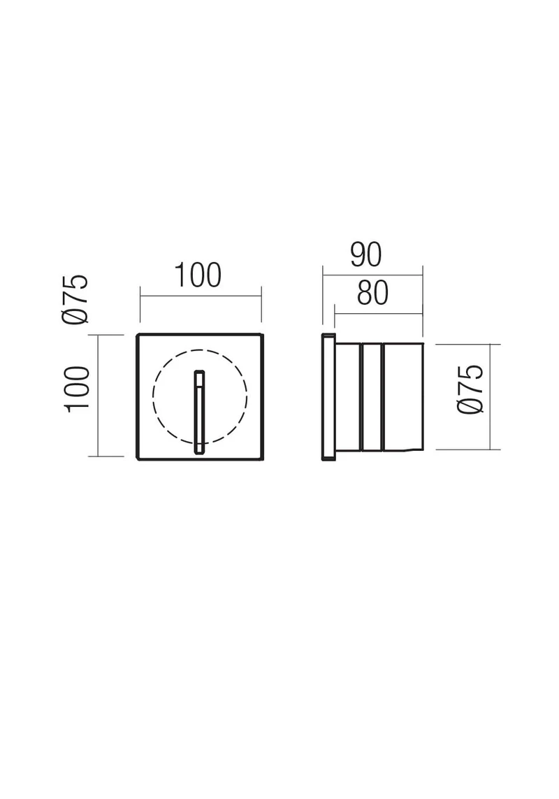 Spoturi scări Bast LED 2.5 W 3000 K IP65 Gri Închis 2