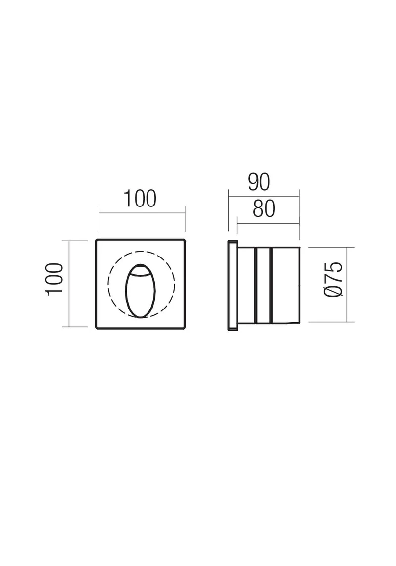 Spoturi scări Bast LED 2.5 W 3000 K IP65 Fildeș 2