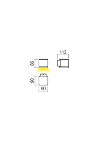 Aplice Beta LED 6 W 4000 K IP54 Gri Închis 2