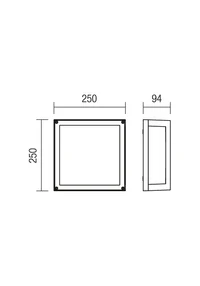 Aplice Brick Glass E27 2 x 42 W IP54 Rugină 2