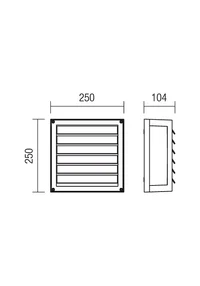 Aplice Brick Glass E27 2 x 42 W IP54 Gri Închis 2