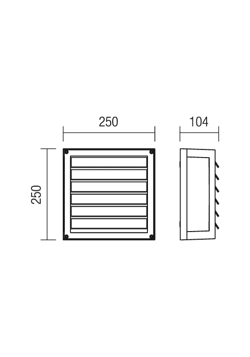 Aplice Brick Glass E27 2 x 42 W IP54 Gri Închis 2