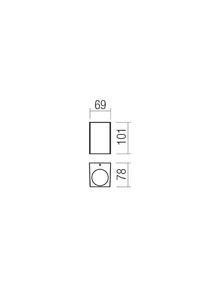 Aplice Brio LED 6 W 3000 K IP54 Gri Închis 2