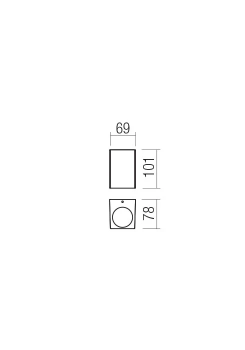 Aplice Brio LED 6 W 3000 K IP54 Gri Închis 2