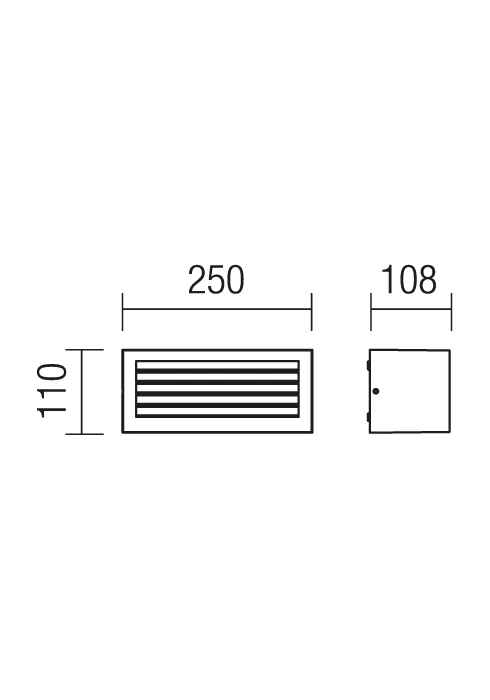 Бра Brick E27 1 x 23 W IP54 Ржавчина 2