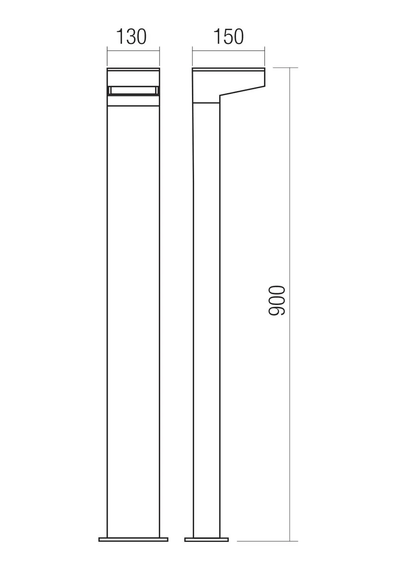 Stâlpișori Cape LED 13 W 3000 K IP65 Gri Închis 2