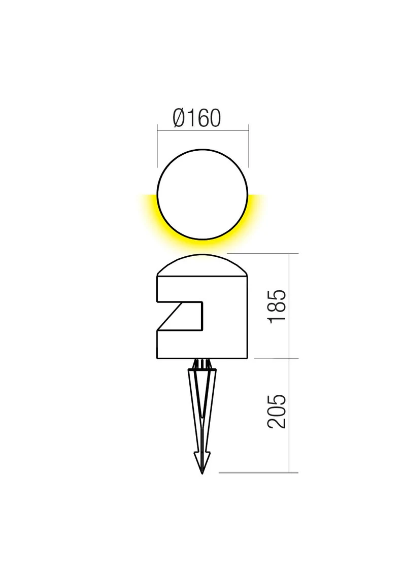 Stâlpișori Cliff LED 8 W 3000 K IP65 Gri Închis 2