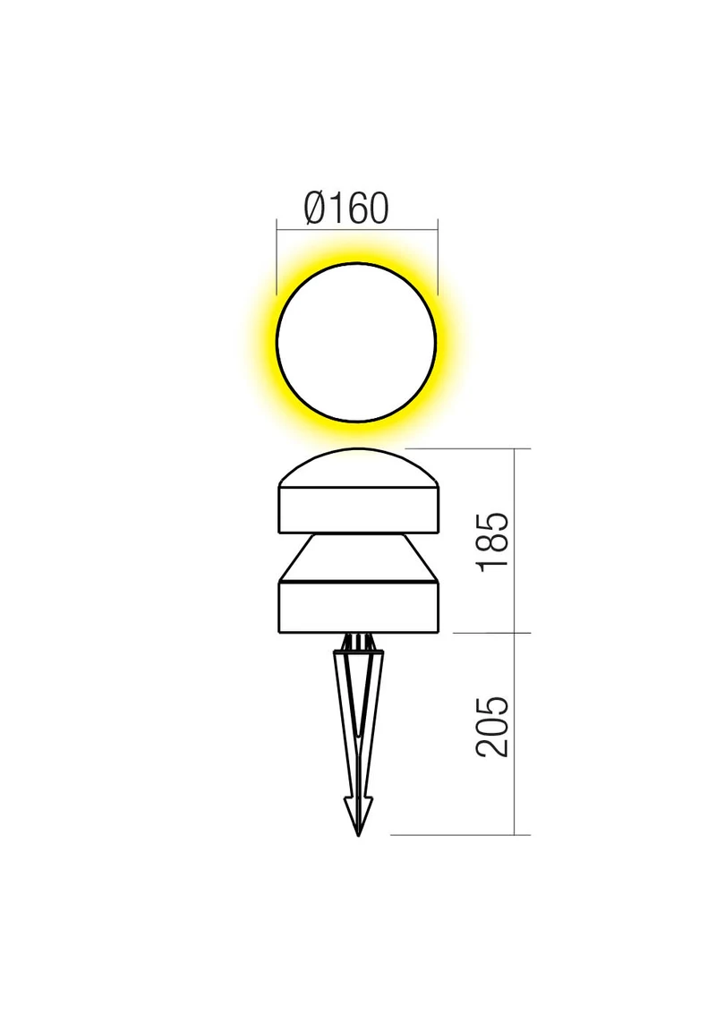Stâlpișori Cliff LED 9 W 2700 K IP65 Teracotă 2