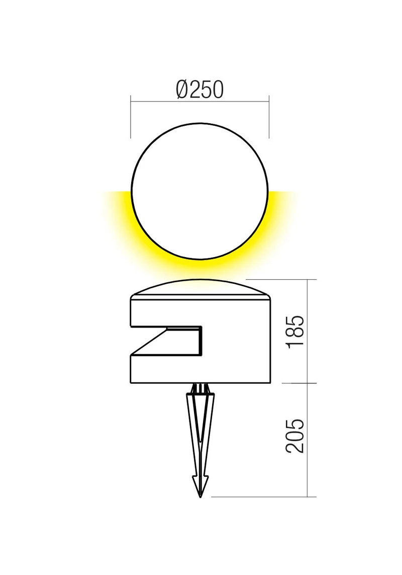 Stâlpișori Cliff LED 15 W 3000 K IP65 Gri Închis 2