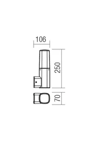 Aplice Crayon E27 1 x 42 W IP44 Maro Închis 2