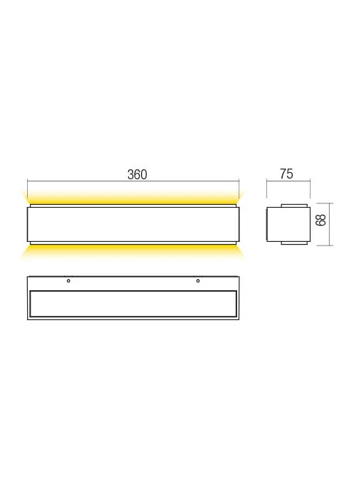 Бра Dash LED 21 W 4000 K IP65 Песочно-белый 2