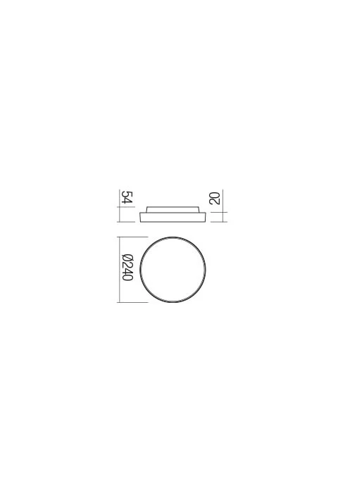 Aplice Discus LED 12 W 3000 K IP65 Alb Nisipiu 2
