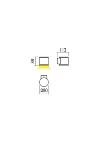 Бра Eta LED 6 W 4000 K IP54 Темно-серый 2
