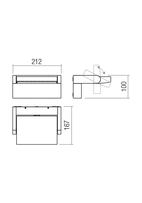 Бра Flip LED 20 W 3000 K IP54 Песочно-белый 2