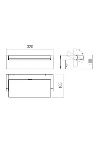 Aplice Flip LED 40 W 3000/4000/5000 K IP65 Gri Închis 2