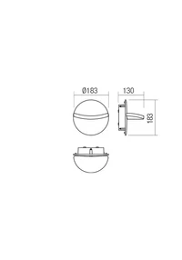 Aplice Gimbal LED 16 W 3000 K IP65 Alb Nisipiu 2