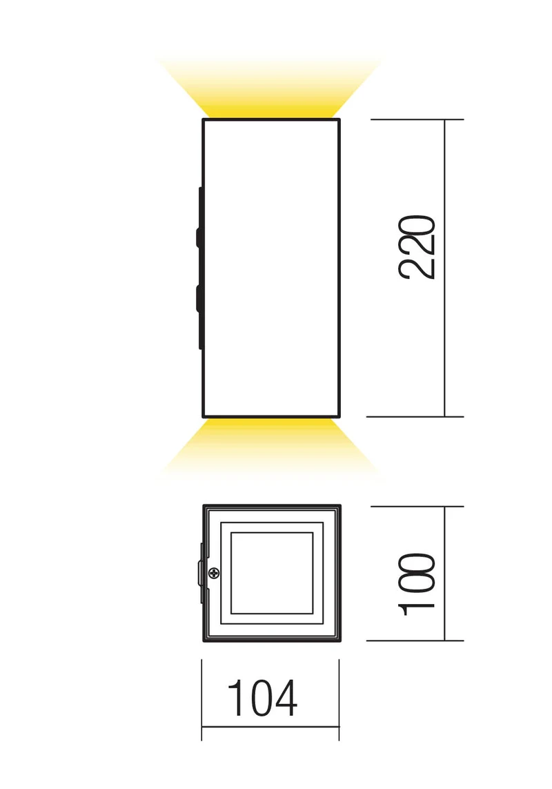 Aplice Hub LED 21 W 2700 K IP54 Gri Închis 2