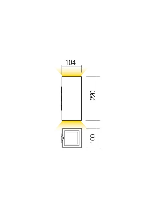 Aplice Hub LED 21 W 3000 K IP54 Gri Închis 2