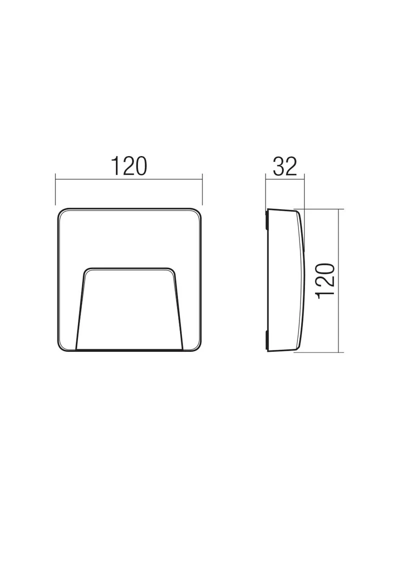 Spoturi scări Holos LED 3 W 3000 K IP65 Gri Închis 2