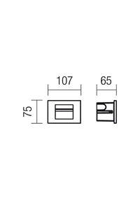 Spoturi scări Inner LED 1 x 3 W 3000 K IP65 Gri Închis 2
