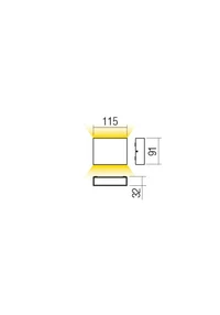Aplice Kamal LED 6 W 4000 K IP54 Alb Nisipiu 2