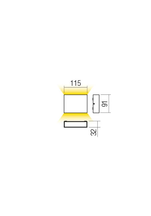 Бра Kamal LED 6 W 4000 K IP54 Темно-коричневый 2