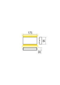 Aplice Kamal LED 12.8 W 3000 K IP54 Alb Nisipiu 2