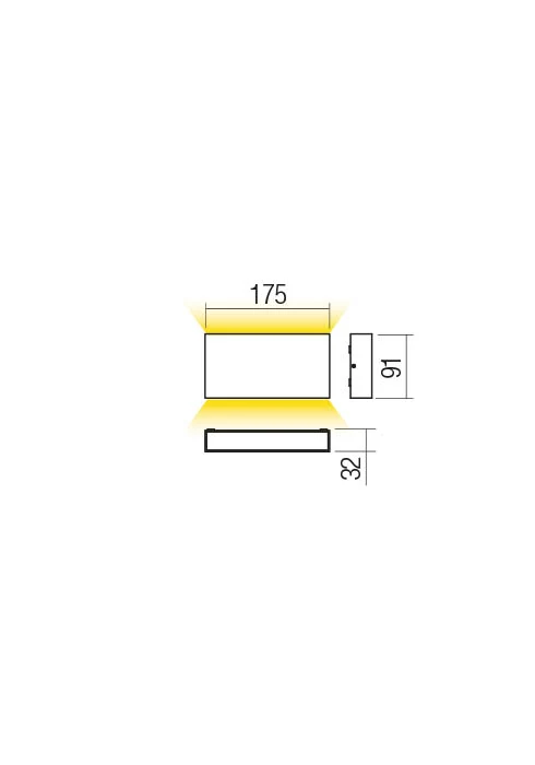 Aplice Kamal LED 12.8 W 4000 K IP54 Alb Nisipiu 2