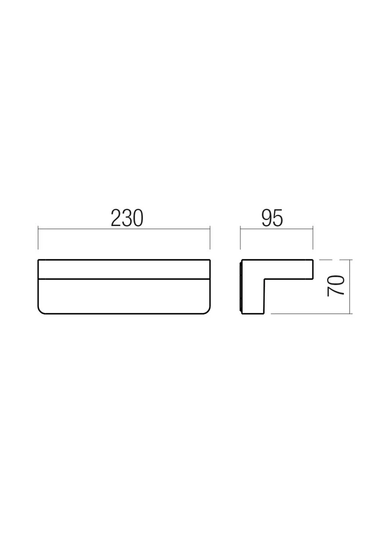 Aplice Kant LED 15 W 2700/3000 K IP65 Corten 2