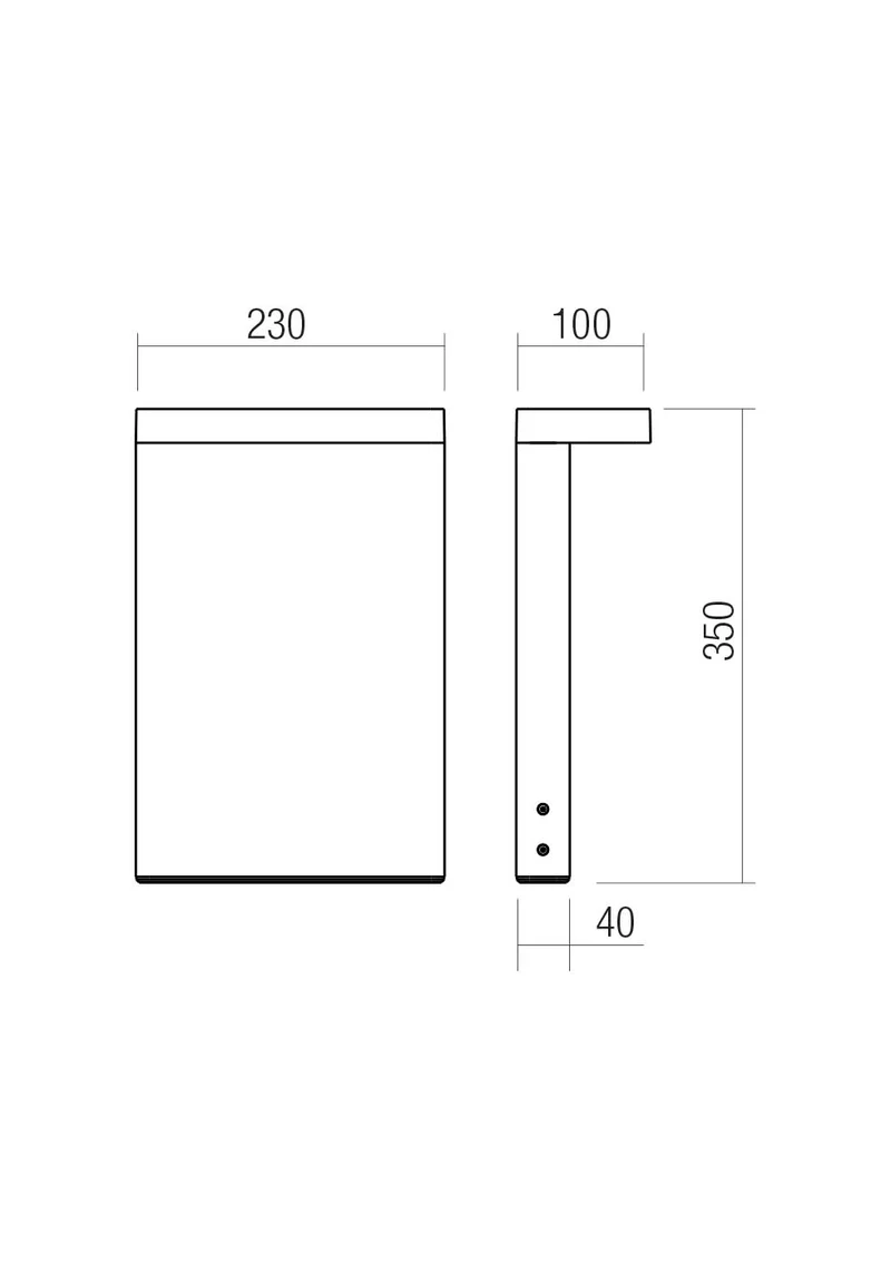 Stâlpișori Kant LED 15 W 2700/3000 K IP65 Corten 2