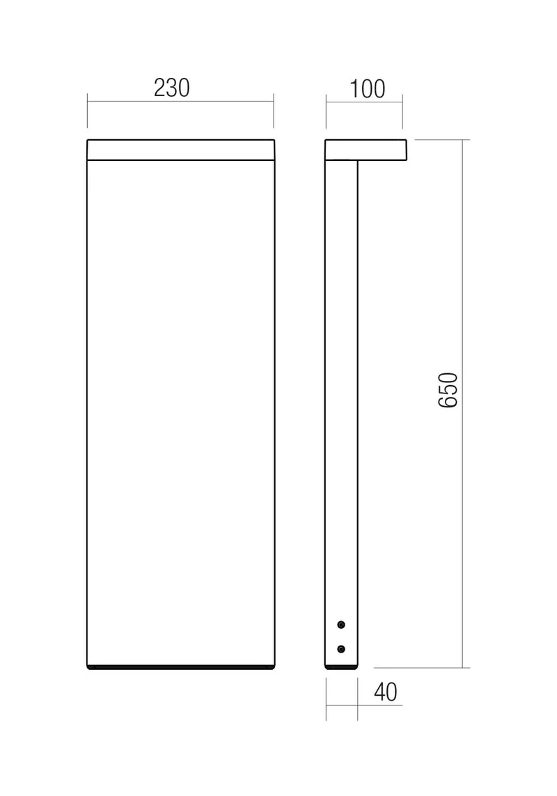 Stâlpișori Kant LED 15 W 2700/3000 K IP65 Corten 2
