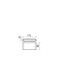 Бра Klippe LED 13 W 3000 K IP54 Темно-серый 2