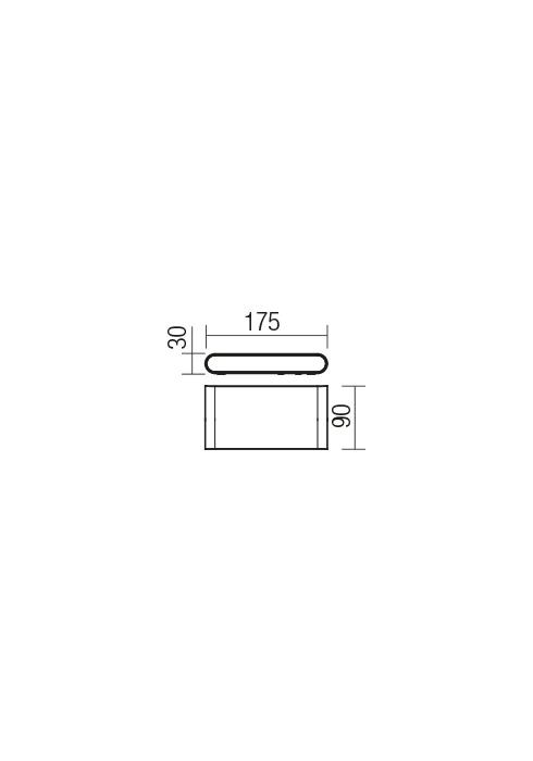 Бра Klippe LED 13 W 3000 K IP54 Темно-серый 2