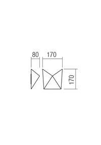 Aplice Kiko LED 7.5 W 3000 K IP54 Alb Nisipiu 2