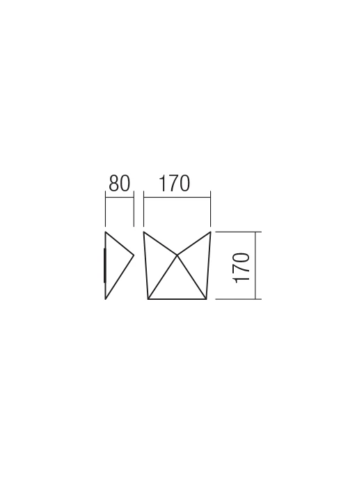 Aplice Kiko LED 7.5 W 3000 K IP54 Alb Nisipiu 2