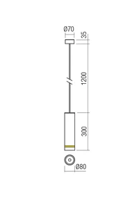 Подвесные светильники Klou LED 9 W 3000 K IP54 Кортен 2