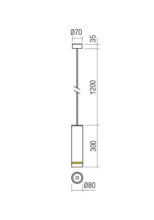 Подвесные светильники Klou LED 9 W 3000 K IP54 Кортен