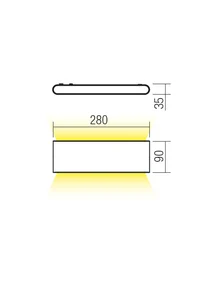 Бра Klippe LED 24 W 3000 K IP54 Песочно-белый 2