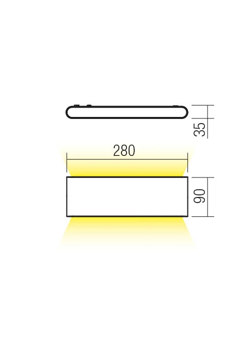 Бра Klippe LED 24 W 3000 K IP54 Песочно-белый 2