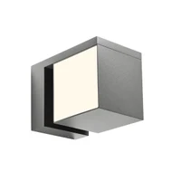 Aplice Kub LED 18 W 3000 K IP54 Gri Închis