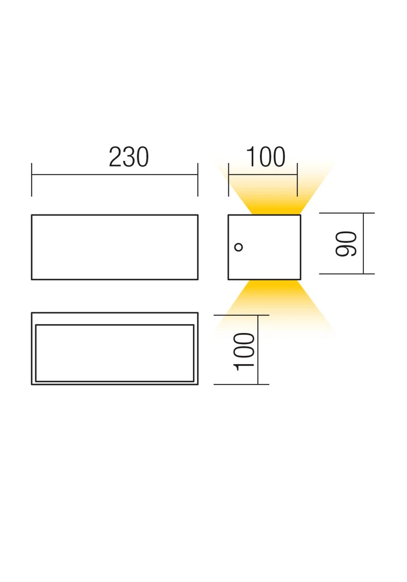 Бра Lampris LED 13 W 2700 K IP65 Темно-серый 2