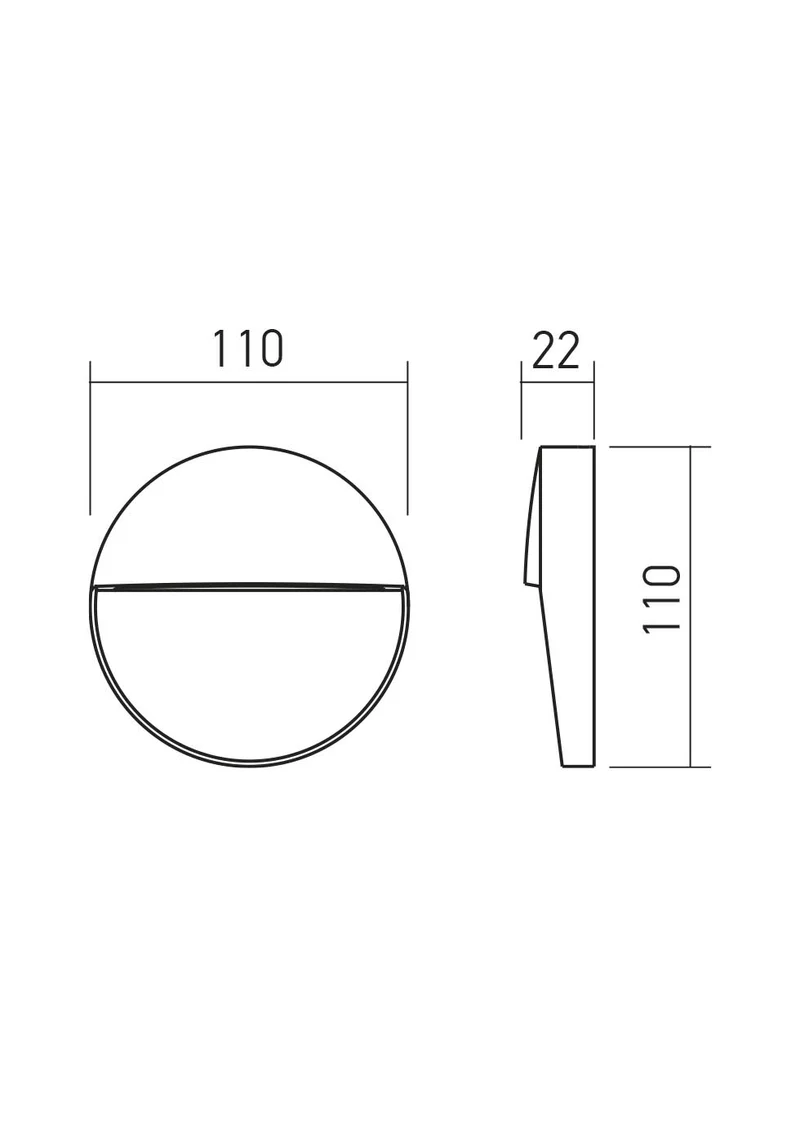 Spoturi scări Lander LED 3 W 2700 K IP54 Gri Închis 2