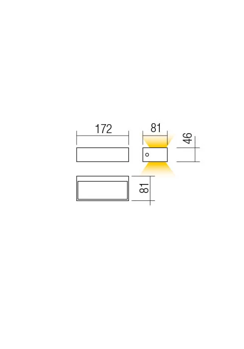 Aplice Lampris LED 9.5 W 3000 K IP65 Gri Închis 2