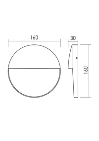 Spoturi scări Lander LED 6 W 2700 K IP54 Alb Nisipiu 2