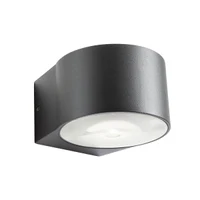 Aplice Log LED 12 W 3000 K IP65 Gri Închis