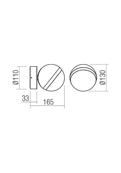 Бра Magnus LED 12 W 3000 K IP54 Темно-серый 2